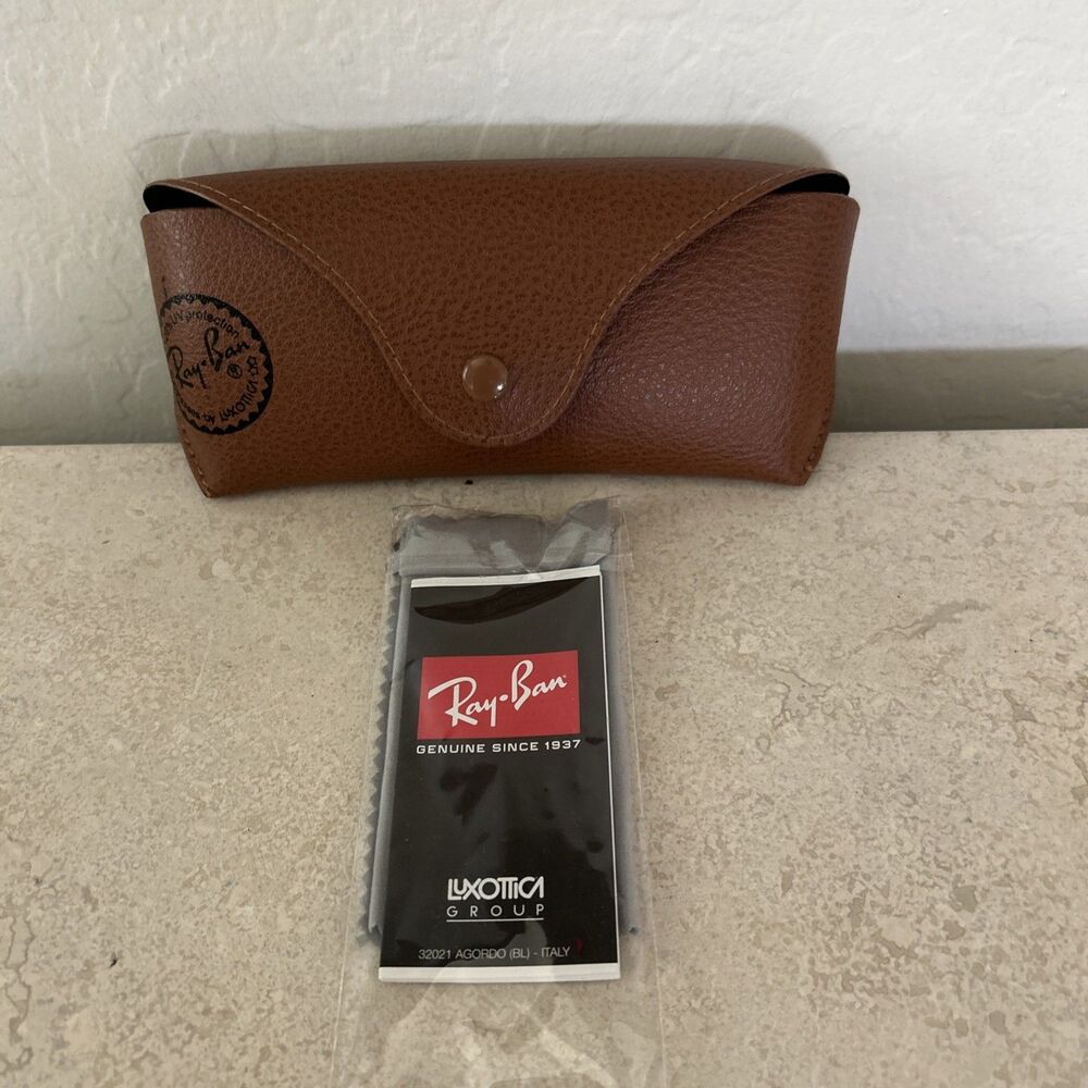 Ray Ban Universal Brown Soft Case for Sunglasses & Eyeglasses with Cloth
